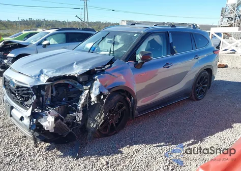 2021 Toyota Highlander Hybrid Platinum from USA, damaged, VIN 5TDEBRCH6MS066688